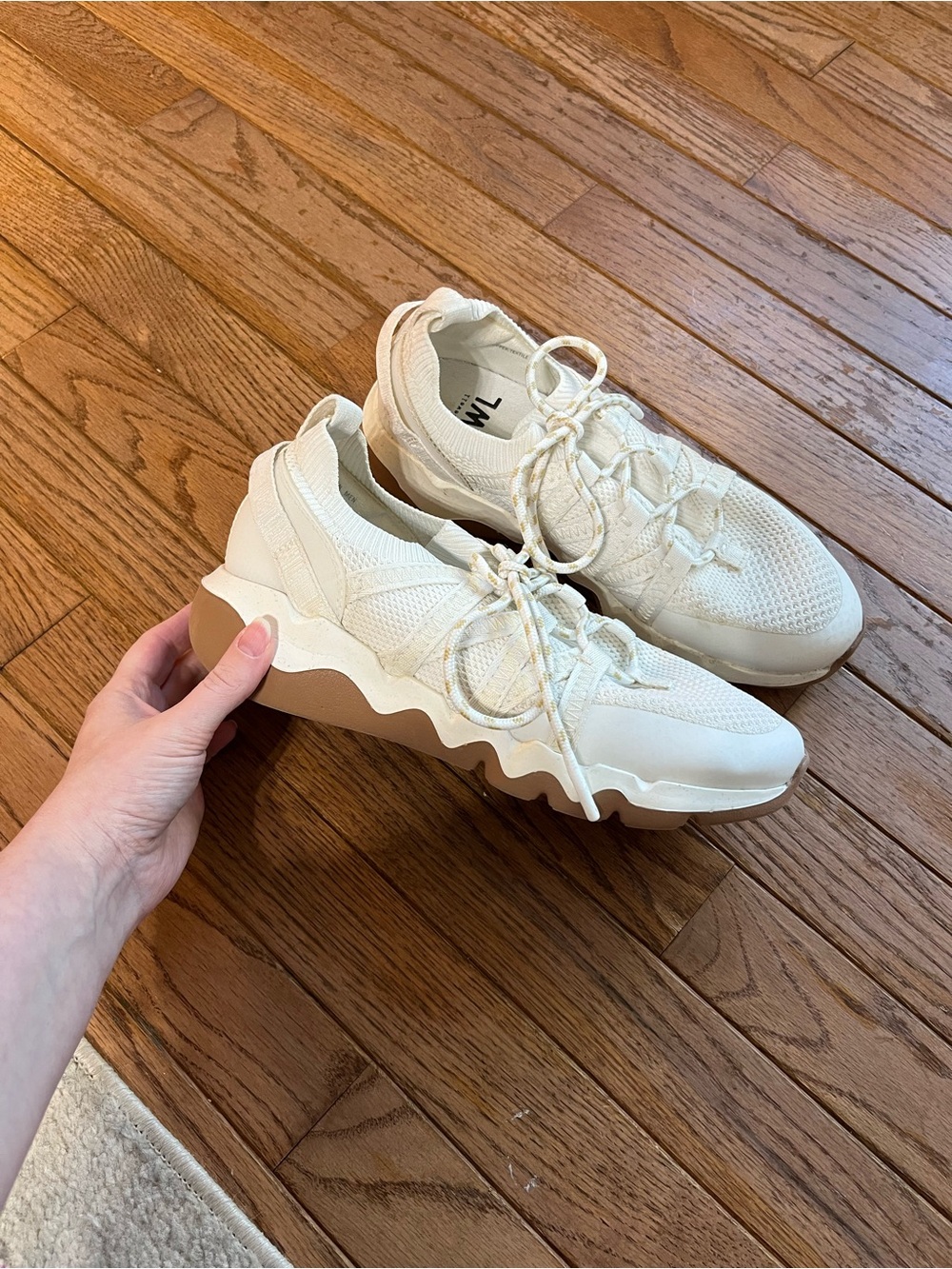 Madewell Field Knit Sneakers in ivory size 8.5